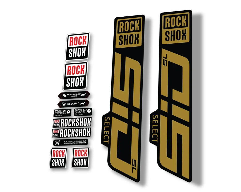 Rock Shox SID SELECT SL 2021 Fork Decal Mountain Bike Cycling Sticker Gold - 1