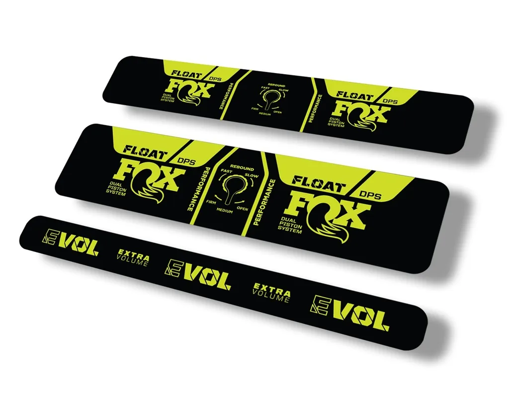 FOX Float DPS 2021 Performance Rear Shock Suspension Sticker Decal Lime Green - 1