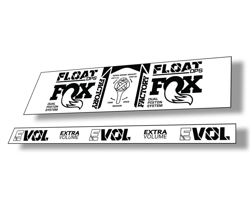 FOX Float DPS 2021 Rear Shock Suspension Factory Sticker Adhesive Decal Black - 1