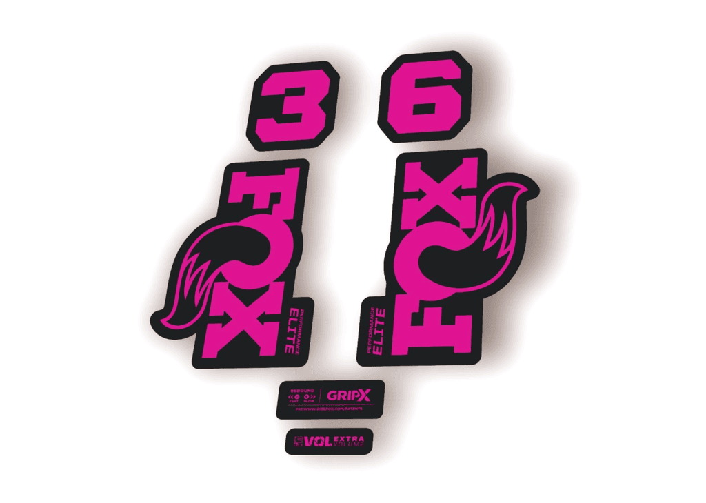 FOX 36 Elite Performance 2026 Fork Factory Decal Sticker Adhesive Pink - 1