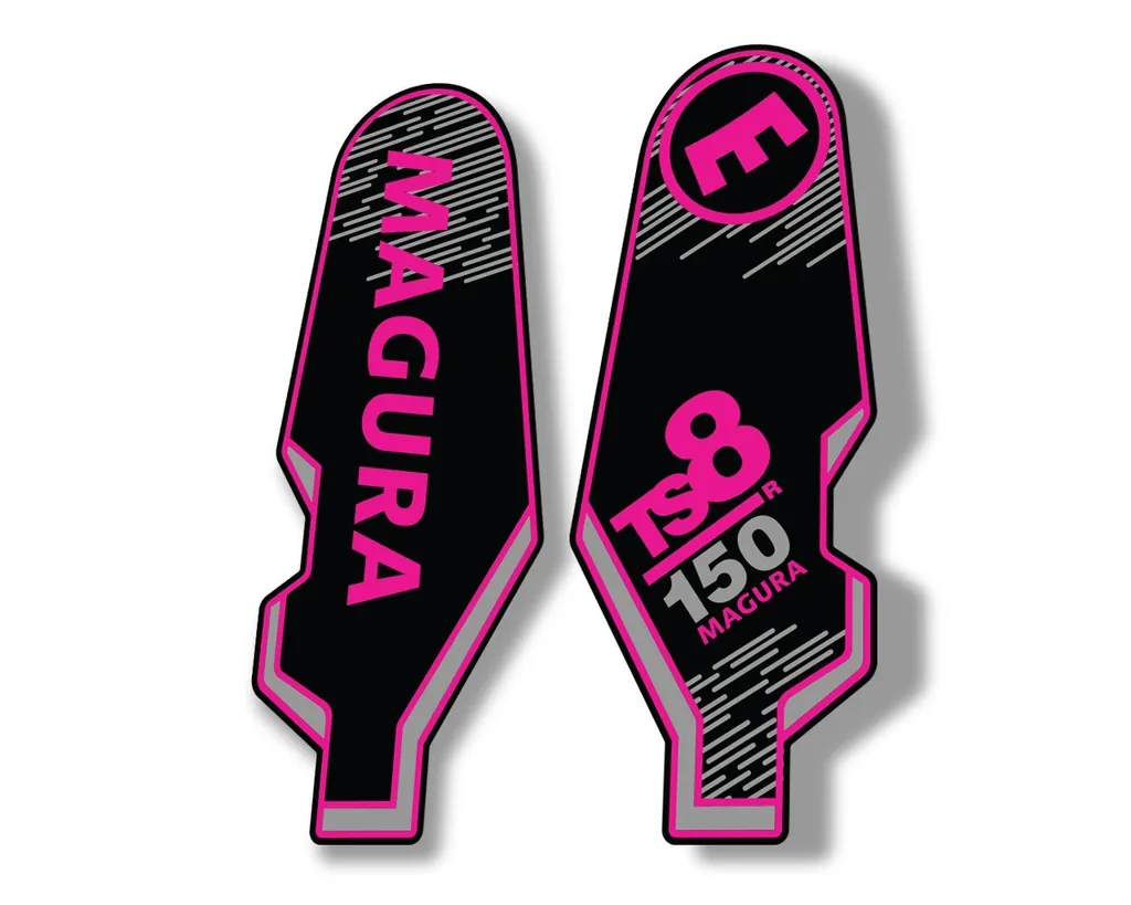 MAGURA TS8 R 150 2013 Suspension Decal Kit Sticker Adhesive Aufkleber Pink - 1
