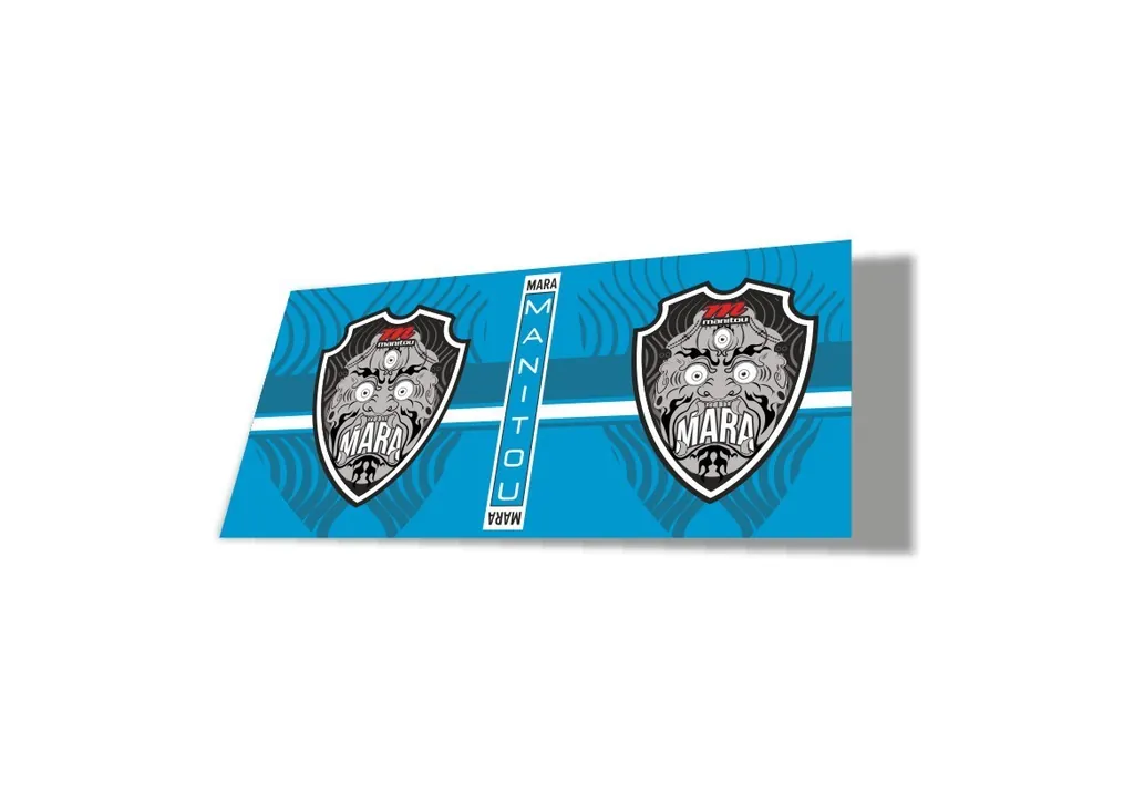 Manitou Mara 2020 Rear Shock Suspension Factory Sticker Decal Blue - 1