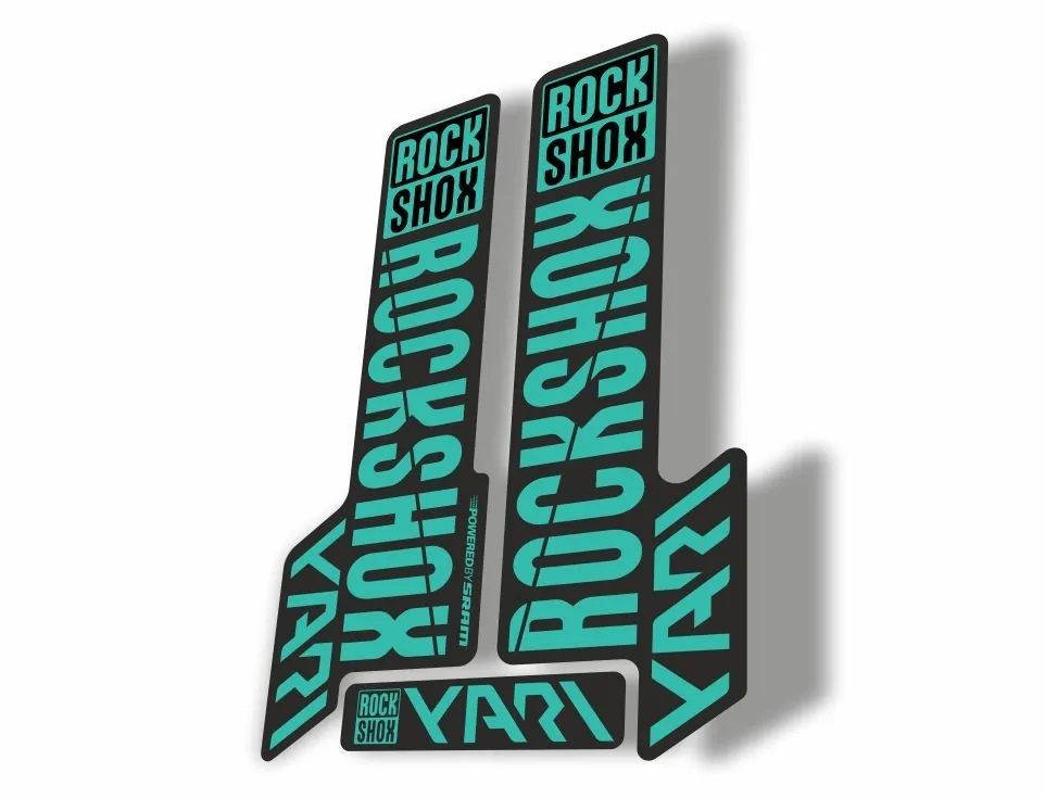 Rock Shox YARI 2018 Fork Decal Mountain Bike Cycling Sticker Adhesive Dolphin - 1