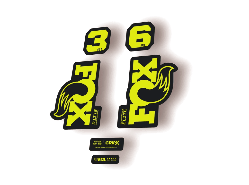 FOX 36 SL Elite 2026 Fork Factory Suspension Decal Sticker Adhesive Lime Green - 1