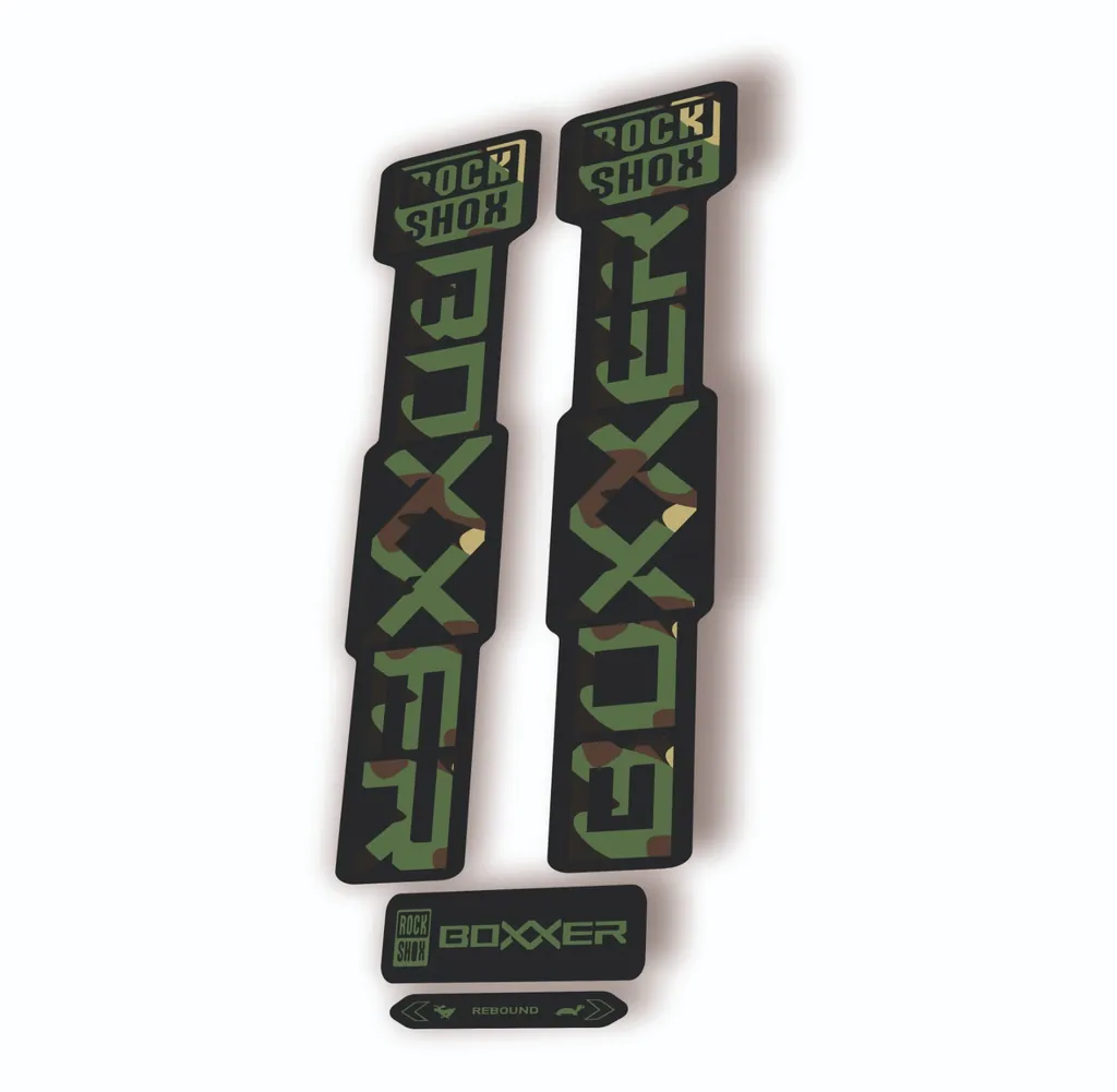 Rock Shox BOXXER 2024 ULTIMATE Mountain Bike Cycling Decal Adhesive Camo - 1