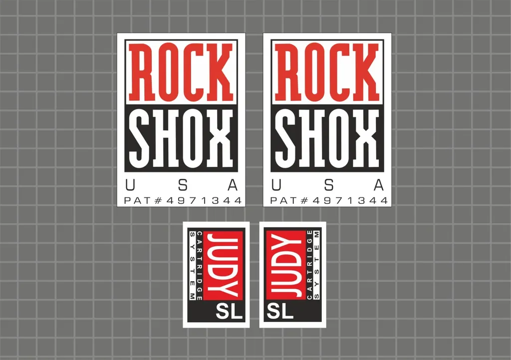 Rock Shox Judy SL 1997 Forks Decals Stickers Graphic Set Vinyl Logo Adhesive - 1