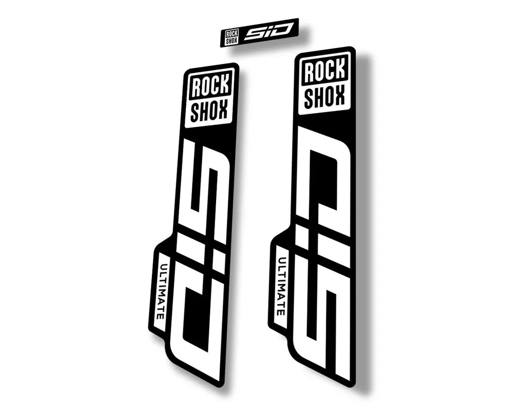 Rock Shox SID 2021 ULTIMATE Fork Decal Mountain Bike Cycling Sticker White - 1