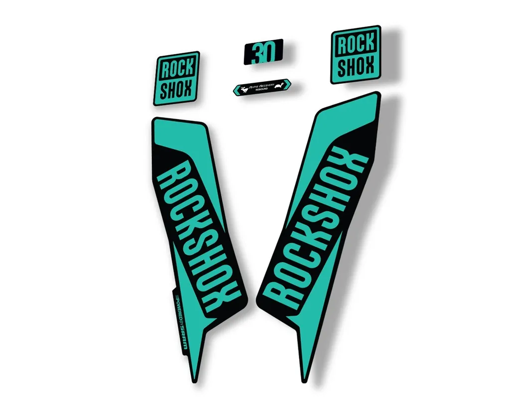 Rock Shox TK 30 2021 Fork Decals Suspension Sticker Adhesive Dolphin - 1
