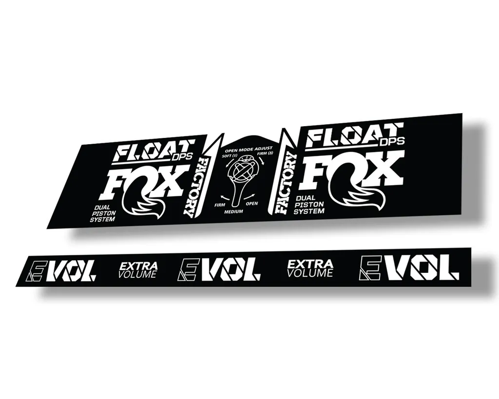 FOX Float DPS 2021 Rear Shock Suspension Factory Sticker Adhesive Decal White - 1