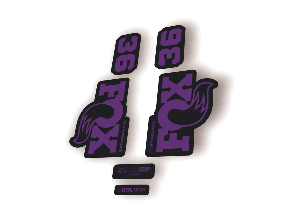 FOX 36 Performance 2026 Fork Factory Suspension Decal Sticker Adhesive Purple - 1