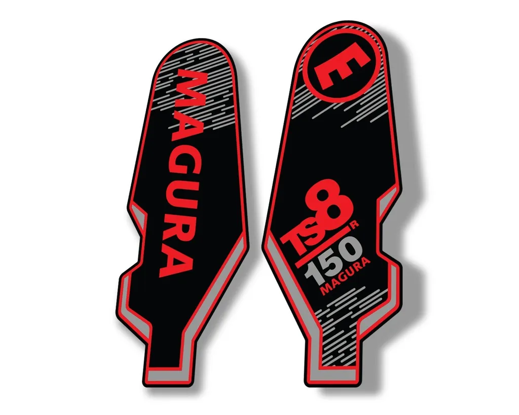 MAGURA TS8 R 150 2013 Suspension Decal Kit Sticker Adhesive Aufkleber Red - 1