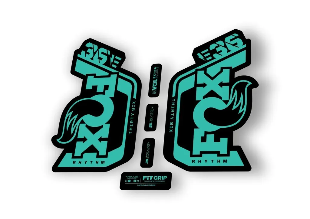 Fox 36 Rhythm E Bike 2024Fork Suspension Factory Decal Sticker Adhesive Dolphin - 1