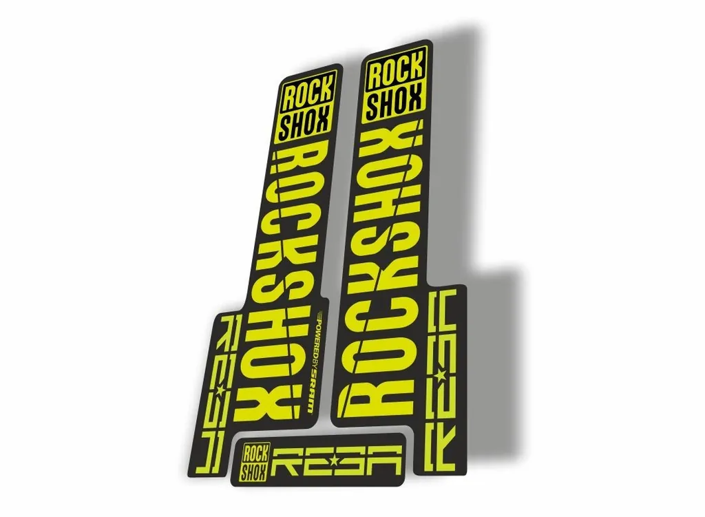Rock Shox REBA 2018 Fork Decal Mountain Bike Cycling Sticker Adhesive L. Green - 1