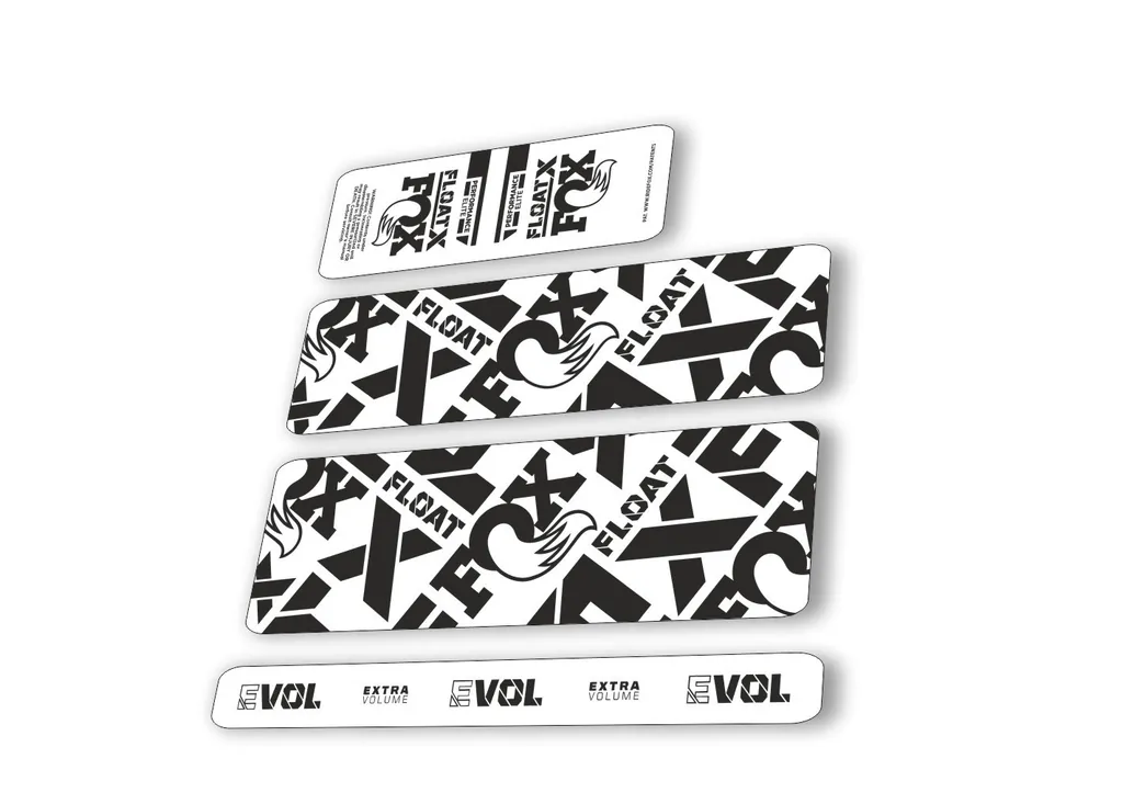 Fox 2022 Float X Performance Elite Rear Shock Suspension Sticker Decal Black - 1