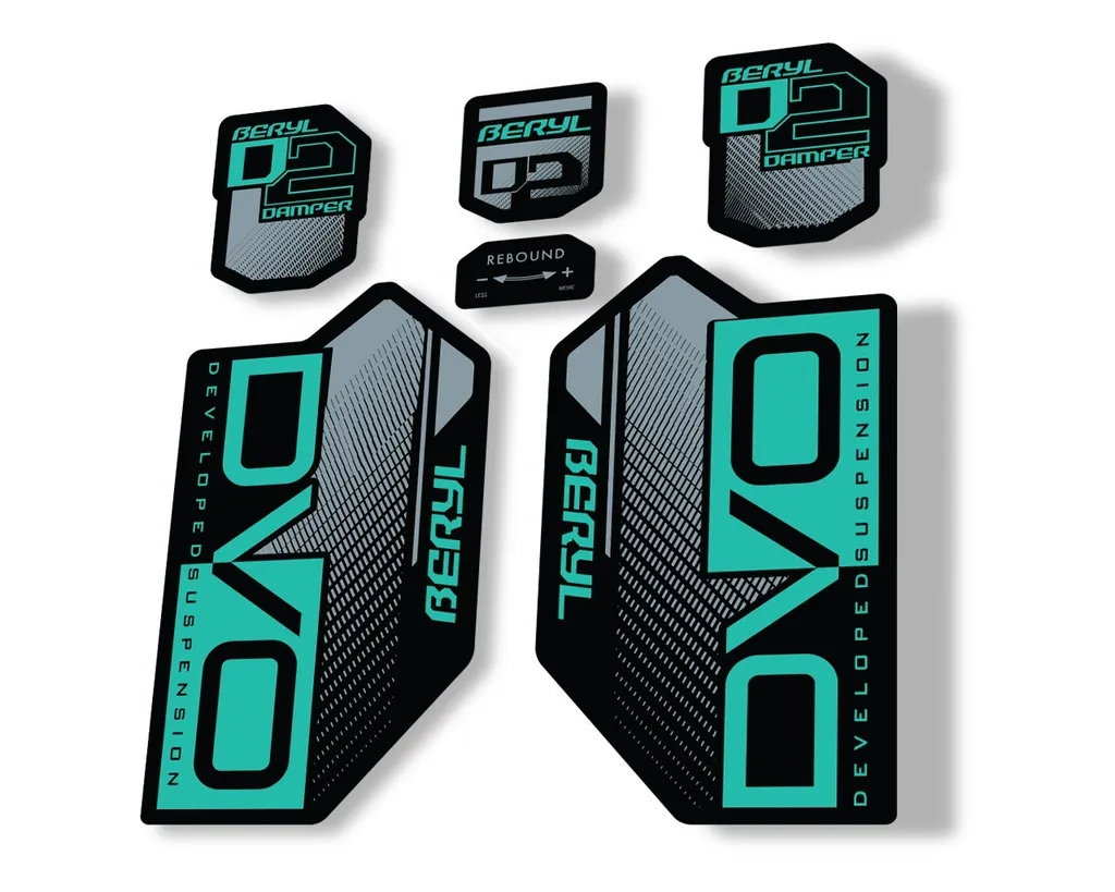 DVO Beryl D2 2019 Fork Suspension Sticker Factory Decal Adhesive Dolphin - 1