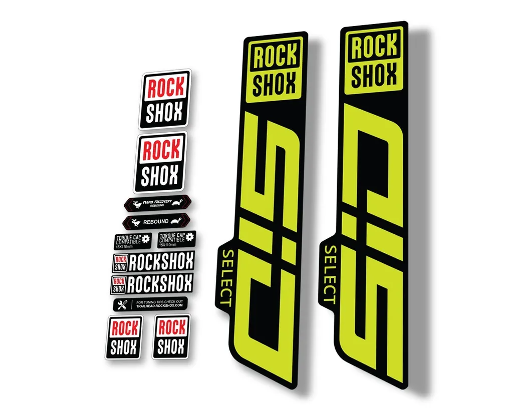 Rock Shox SID SL Ultimate 2021 Mountain Bike Cycling Decal Sticker Green - 1