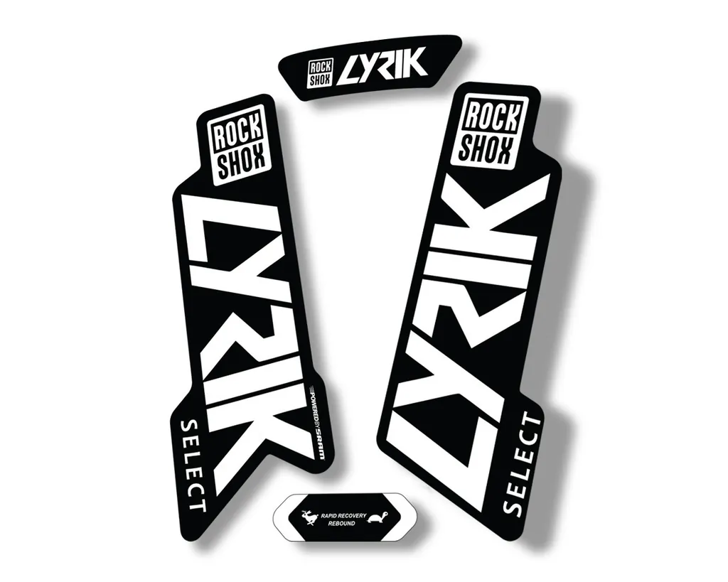 Rock Shox LYRIK 2020 ULTIMATE Mountain Bike Cycling Decal Sticker White - 1