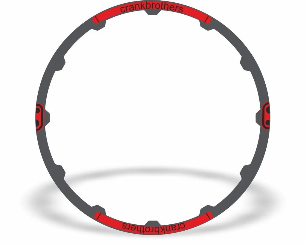 Crank Brothers Cobalt 29" Rim Stickers Decals Vinyl Replacement Adhesive Set Red - 1