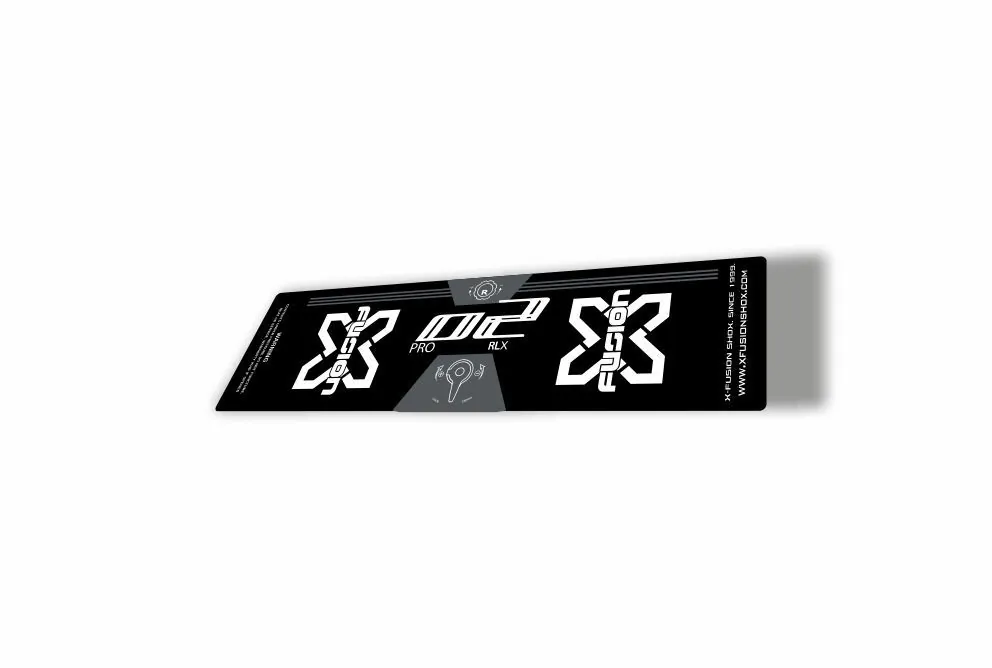 X Fusion 2018 O2 Pro RLX Rear Shock Suspension Sticker Factory Decal White - 1