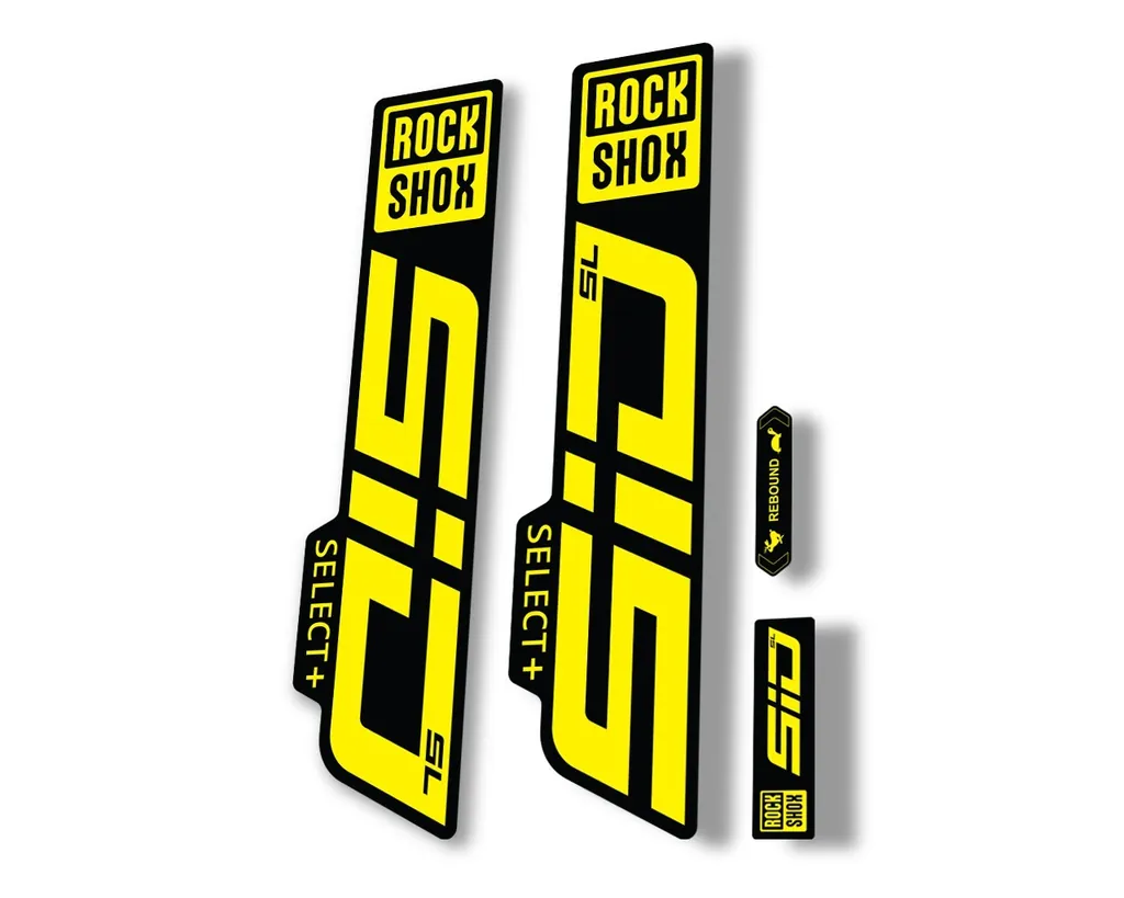 Rock Shox SID SL Select Plus 2021 Mountain Bike Cycling Decal Sticker Yellow - 1