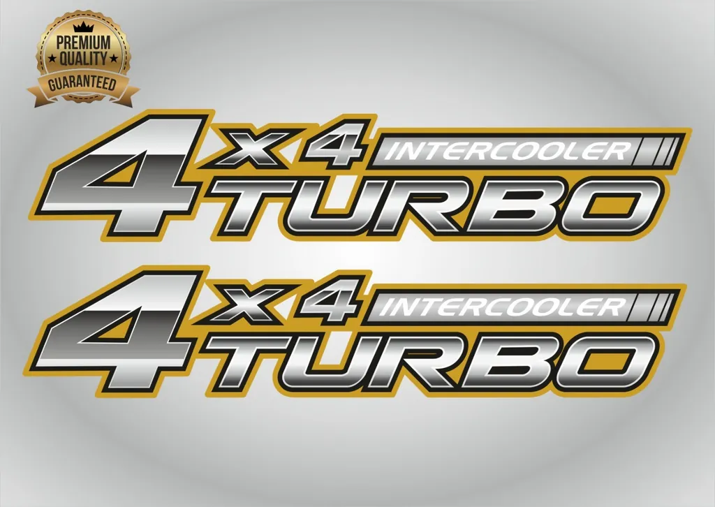4x4 Decals Compatible with Toyota Hilux 2006 Turbo Intercooler 2pcs - 1