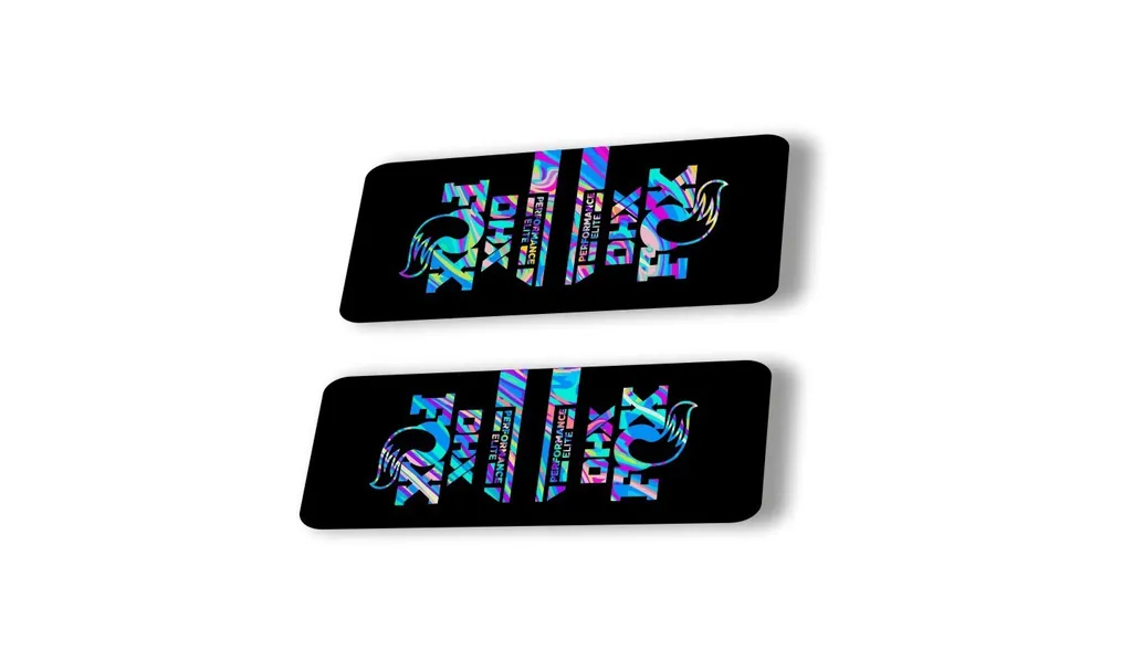 FOX DHX 2022 Performance Elite Rear Shock Suspension Sticker Decal Oil Slick 1 - 1