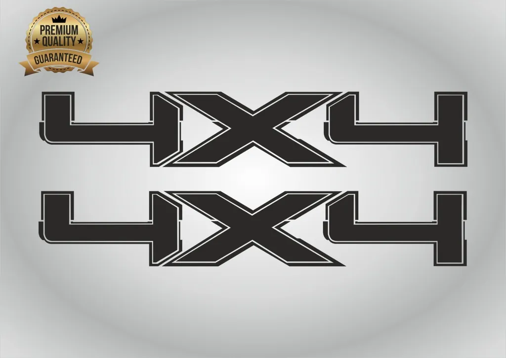 4x4 Decals Compatible with Ford F150 T44 Truck Body Tail 2pcs - 1