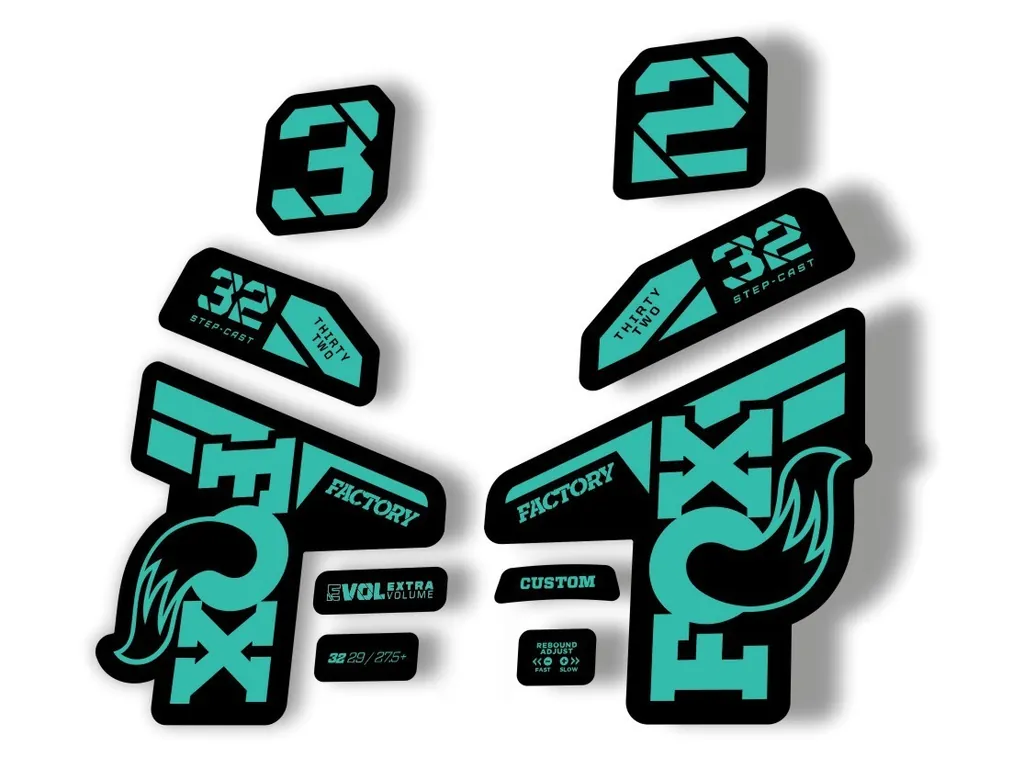 Fox 32 Factory 2021 Fork Suspension Decal Sticker Adhesive Dolphin - 1