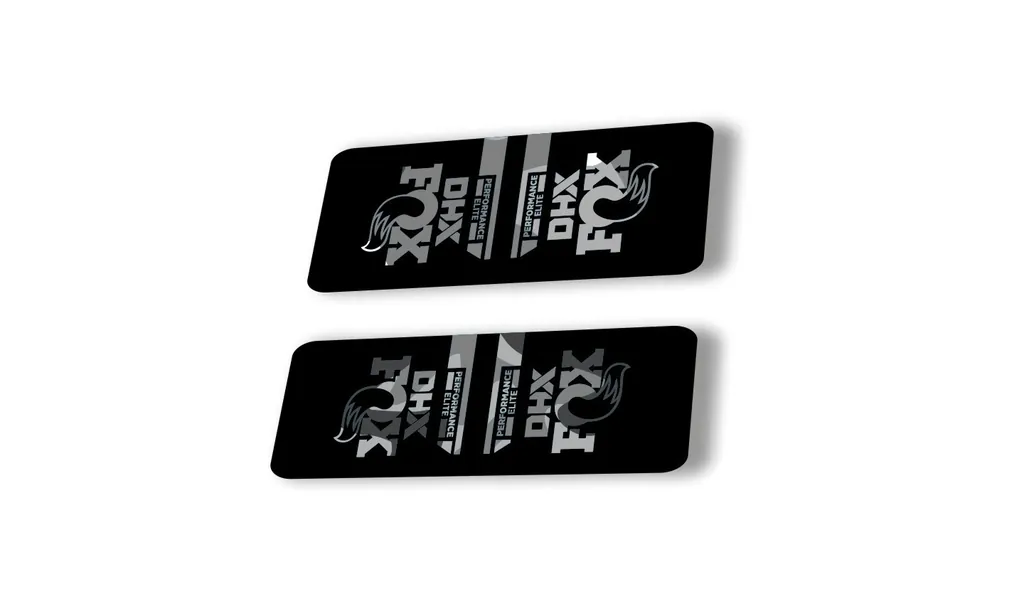 FOX DHX 2022 Performace Elite Rear Shock Suspension Sticker Decal White Camo - 1