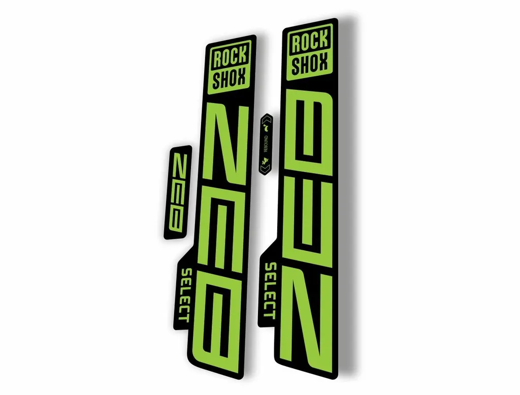 Rock Shox ZEB 2021 Select Mountain Bike Cycling Decal Sticker Adhesive Green - 1