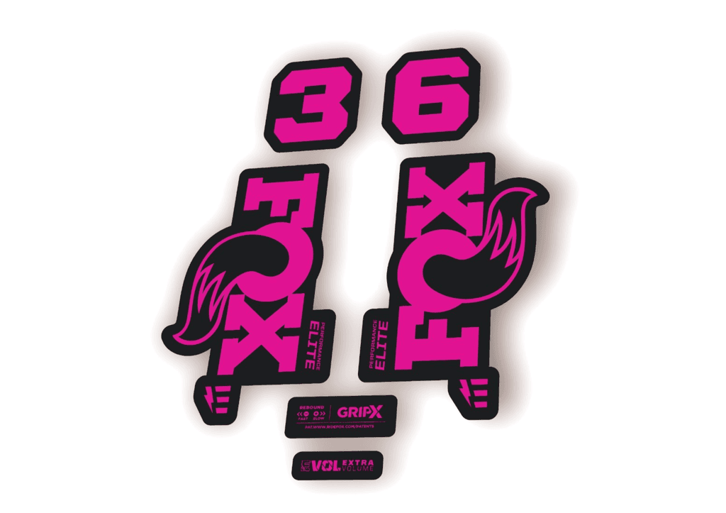 FOX 36 Elite E-Optimized 2026 Fork Factory Decal Sticker Adhesive Pink - 1