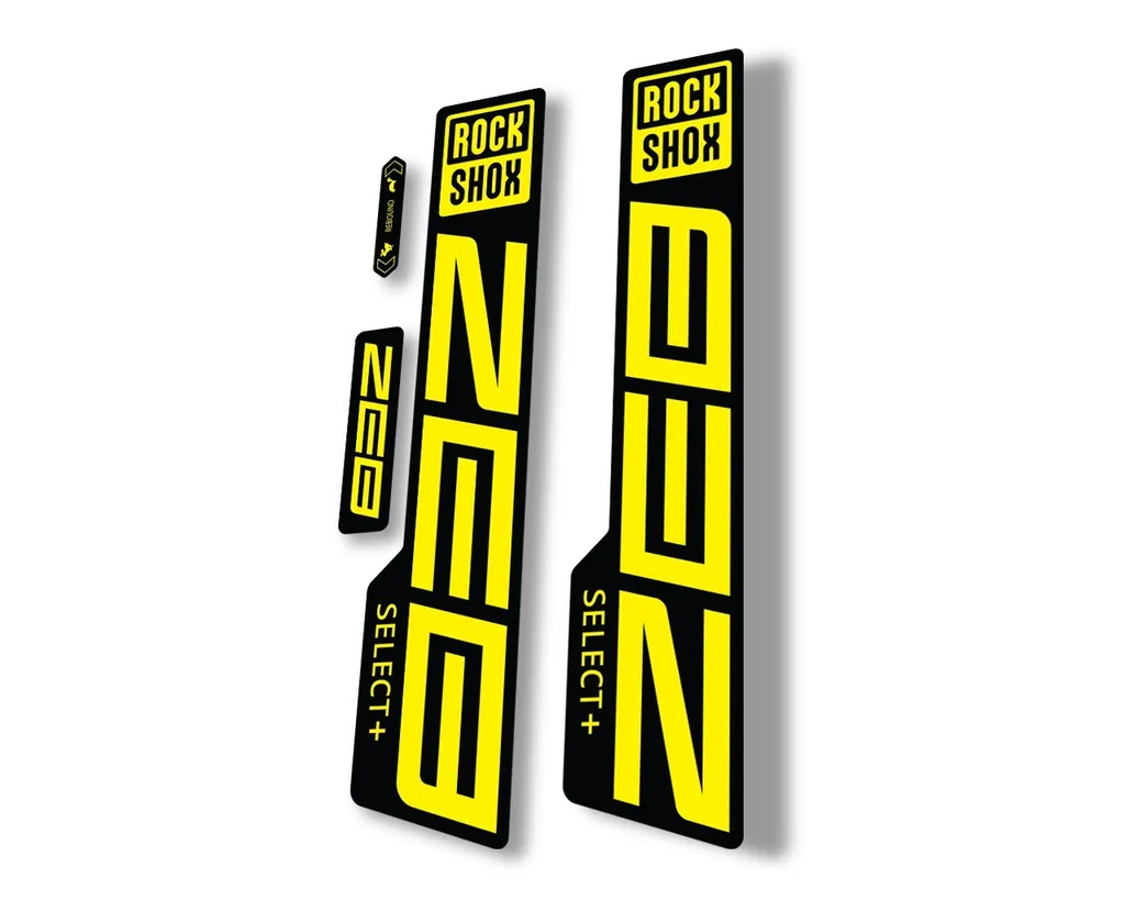 Rock Shox ZEB Select Plus 2021 Mountain Bike Cycling Decal Sticker Yellow - 1