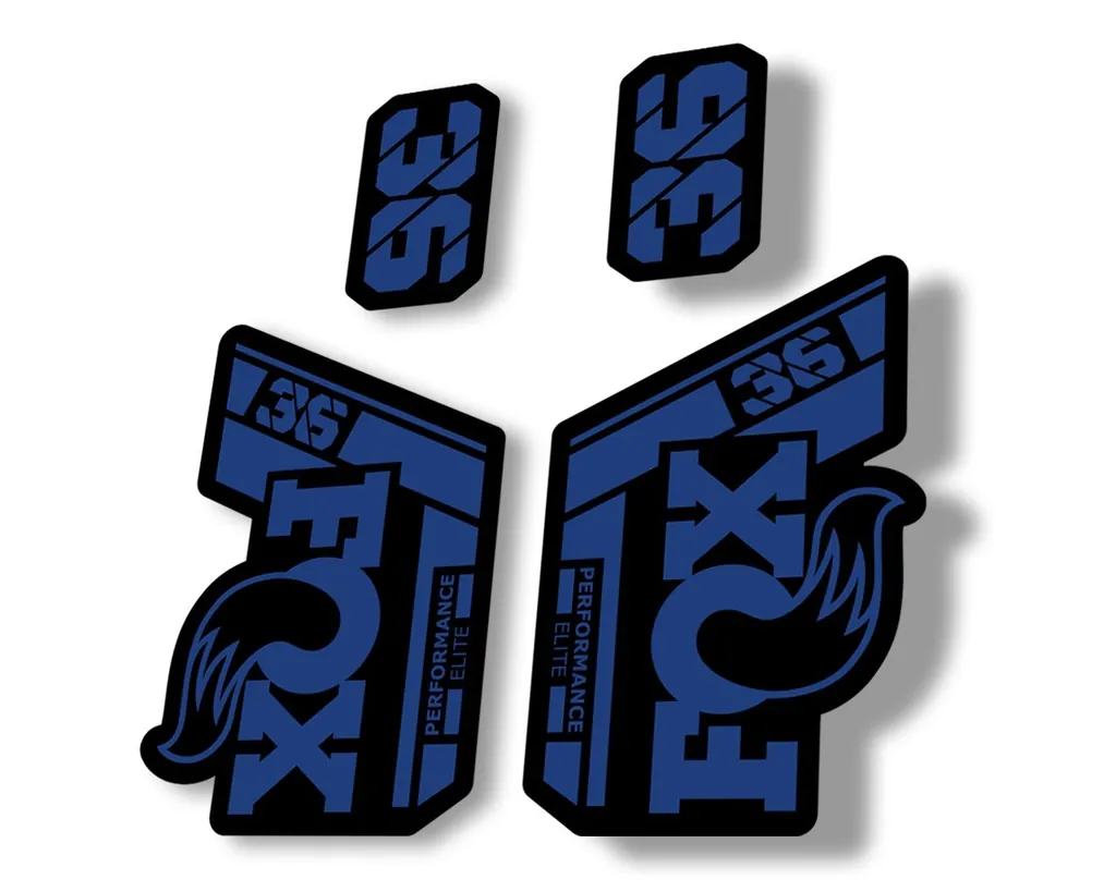 FOX 36 Performance Elite 2021 Forks Suspension Factory Decal Sticker Dark Blue - 1