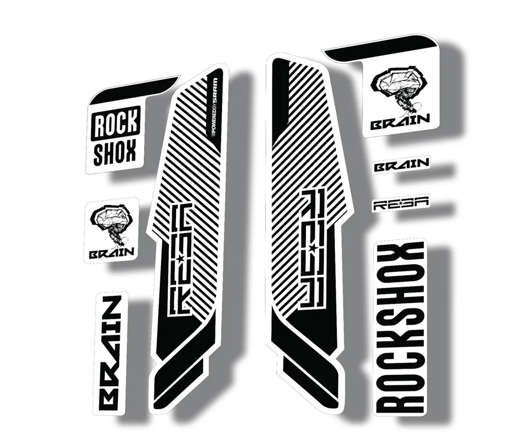Rock Shox REBA 2014 Brain Fork Decal Mountain Bike Cycling Sticker Black - 1