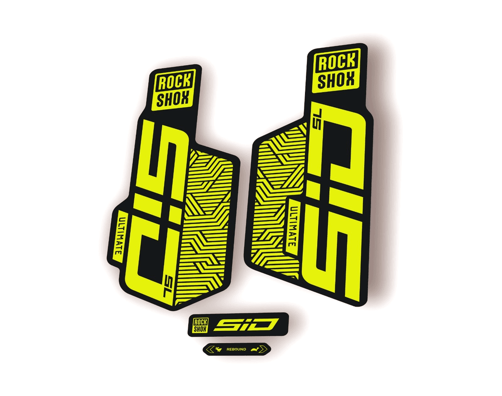 Rock Shox SID SL ULTIMATE 2025 Flight Attendant Bike Decal Sticker Lime Green - 1