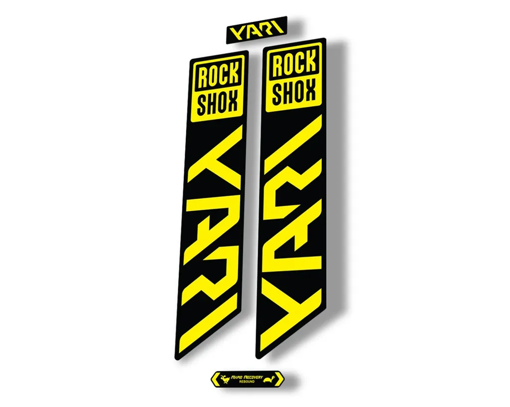 Rock Shox YARI 2021 Fork Decal Mountain Bike Cycling Sticker Adhesive Yellow - 1
