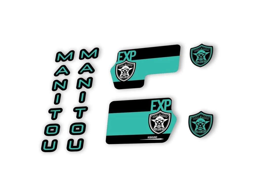 Manitou Circus Expert 2020 Fork Suspension Decal Kit Sticker Dolphin - 1