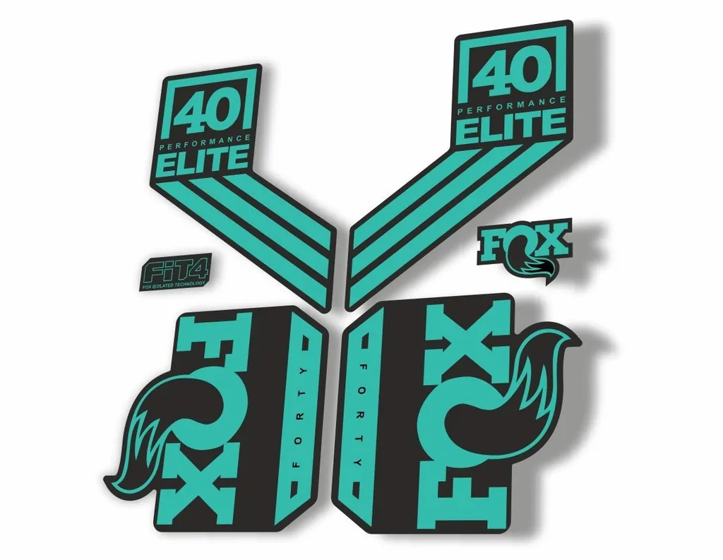 FOX 40 Elite Performance 2017-18 Fork Suspension Factory Decal Sticker Dolphin - 1
