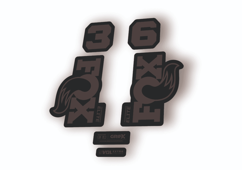 FOX 36 Elite Performance 2026 Fork Factory Decal Sticker Adhesive Gray - 1