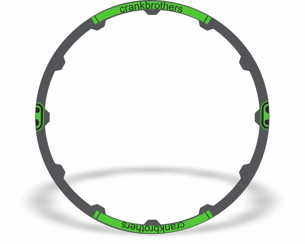 Crank Brothers Cobalt 29" Rim Sticker Decal Vinyl Replacement Adhesive Set Green - 1