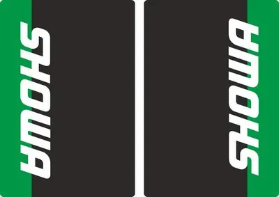 Showa Motocross Upper Fork Decal Stickers Graphic Set Adhesive Green - 1