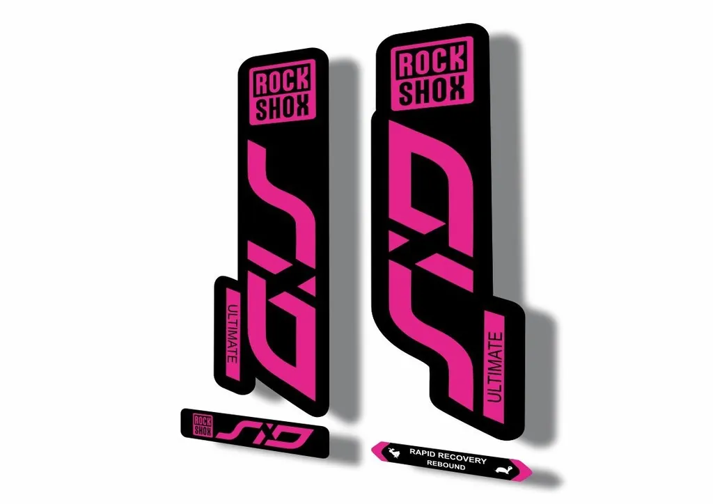 Rock Shox SID 2020 ULTIMATE Mountain Bike Cycling Decal Sticker Pink - 1
