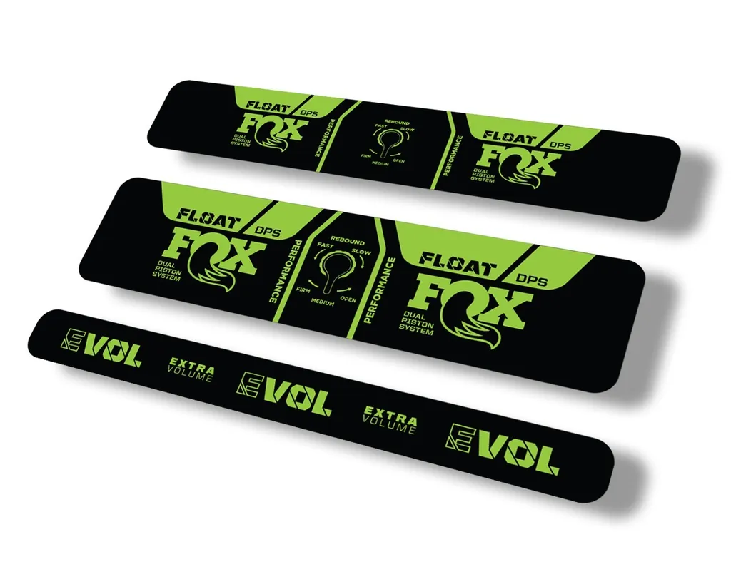 FOX Float DPS 2021 Performance Rear Shock Suspension Sticker Decal Green - 1