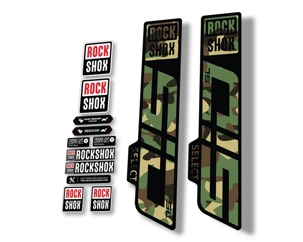 Rock Shox SID SELECT SL 2021 Fork Decal Mountain Bike Cycling Sticker Camo - 1