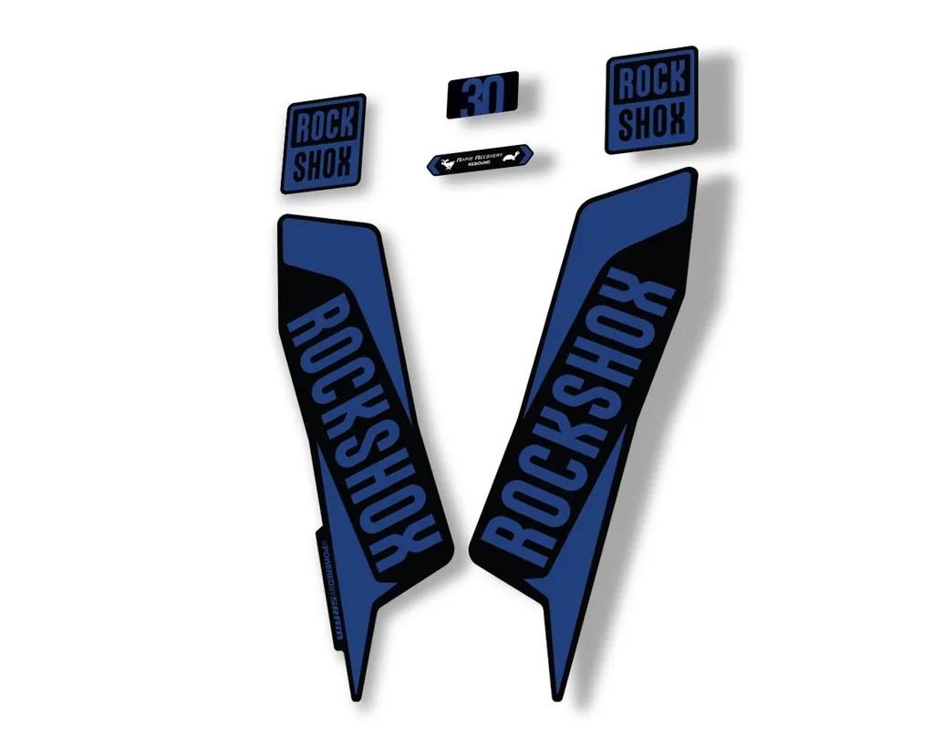 Rock Shox TK 30 2021 Fork Decals Suspension Sticker Adhesive Dark Blue - 1