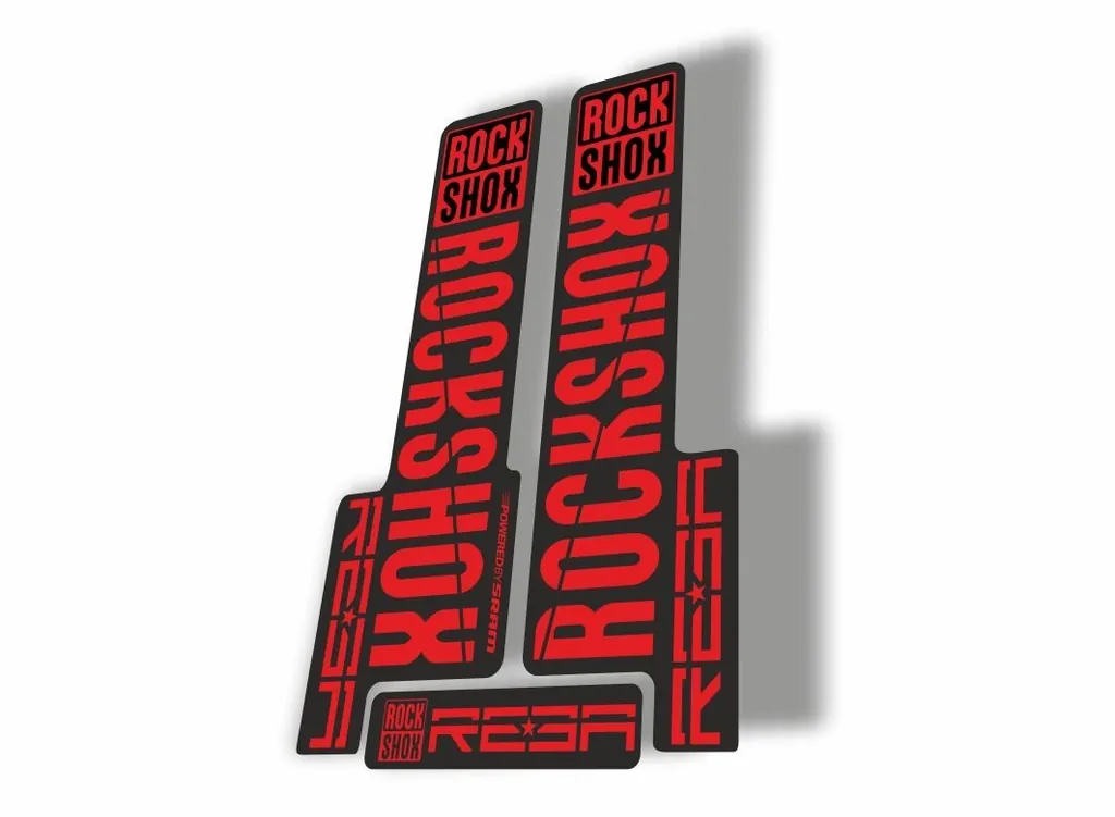 Rock Shox REBA 2018 Fork Decal Mountain Bike Cycling Sticker Adhesive Red - 1