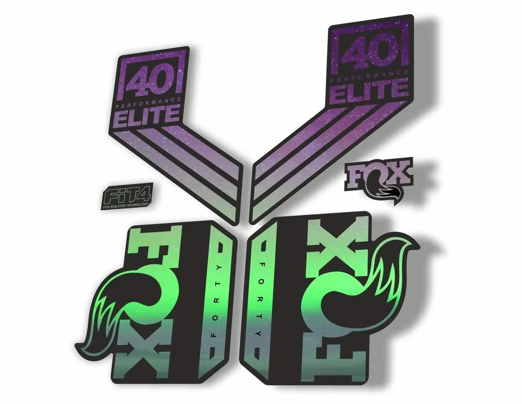 FOX 40 Elite Performance 2017-18 Fork Suspension Factory Decal Sticker N Lights - 1