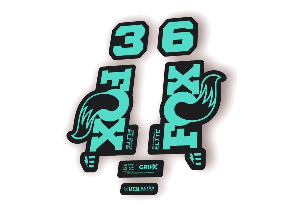 FOX 36 Elite E-Optimized 2026 Fork Factory Decal Sticker Adhesive Dolphin - 1