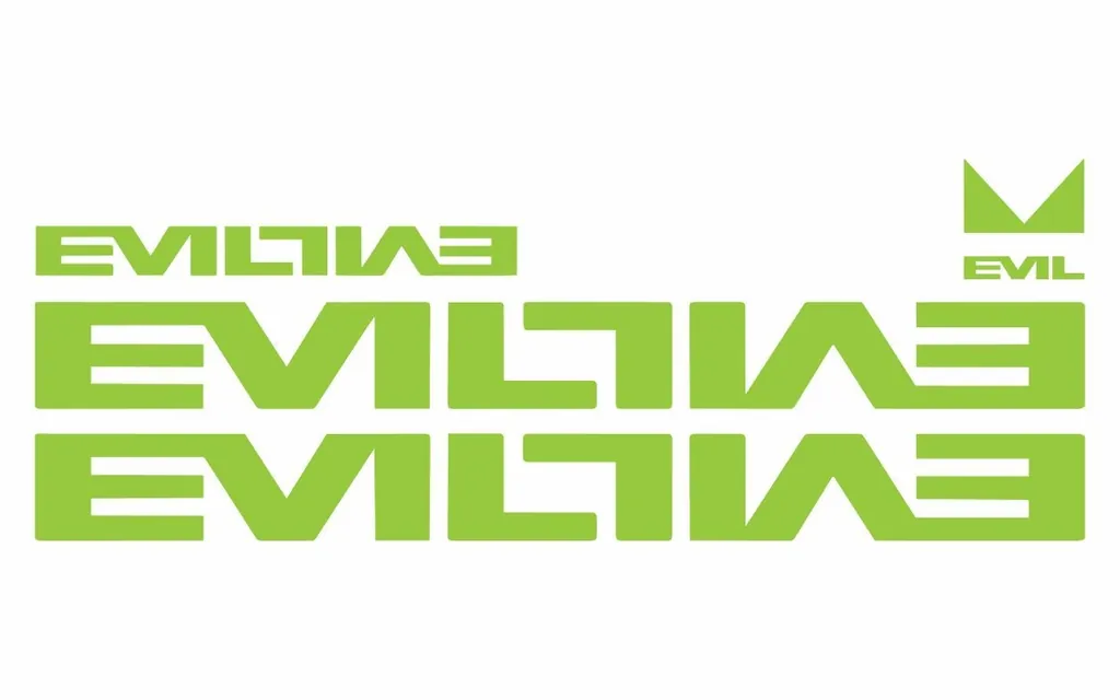 Bicycle Vinyl Frame Stickers – Compatible with EVIL Bike Frames – Green - 1