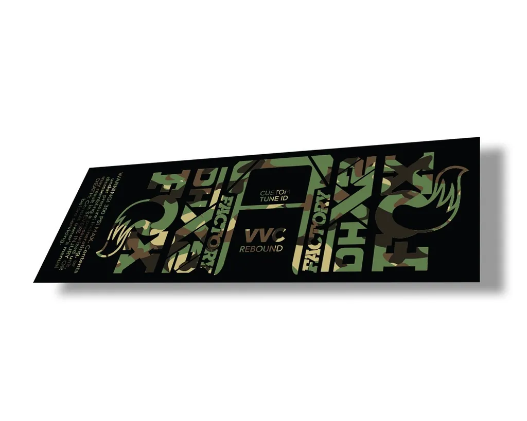 FOX Float DHX2 2021 Rear Shock Suspension Factory Sticker Decal Camo - 1
